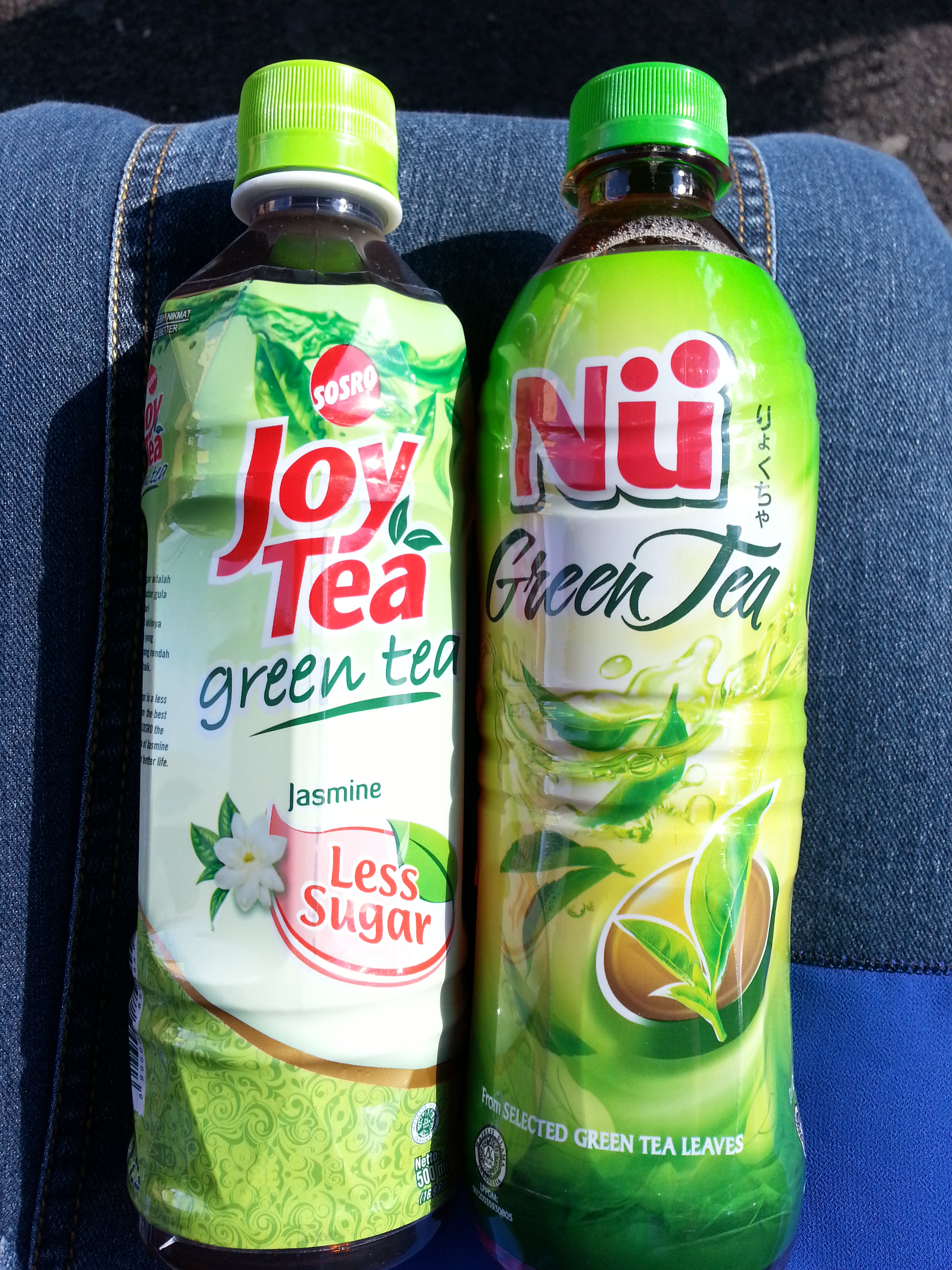 Drinks, Indonesian Green Tea: Nü vs Sosro Joy Tea